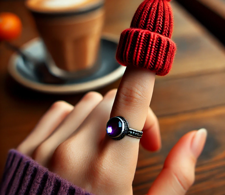 Red Finger Hat